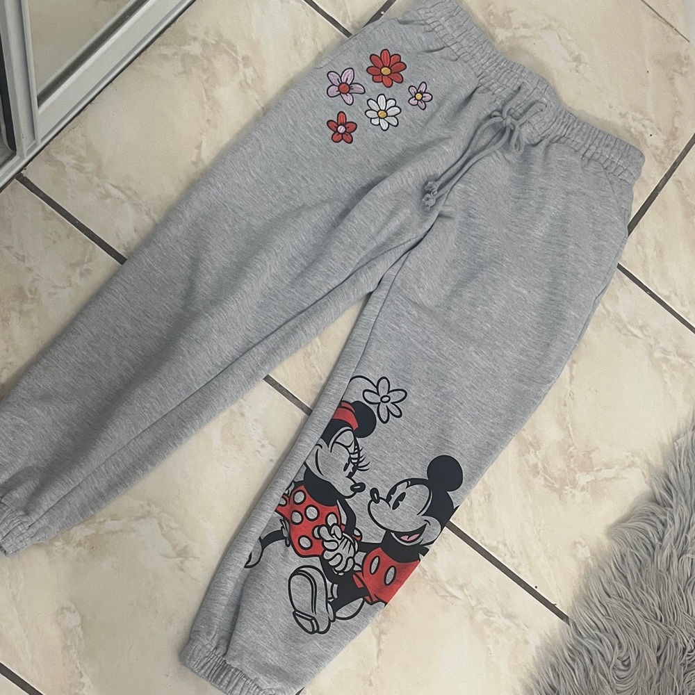 Disney Mickey Light Gray Sweatpants